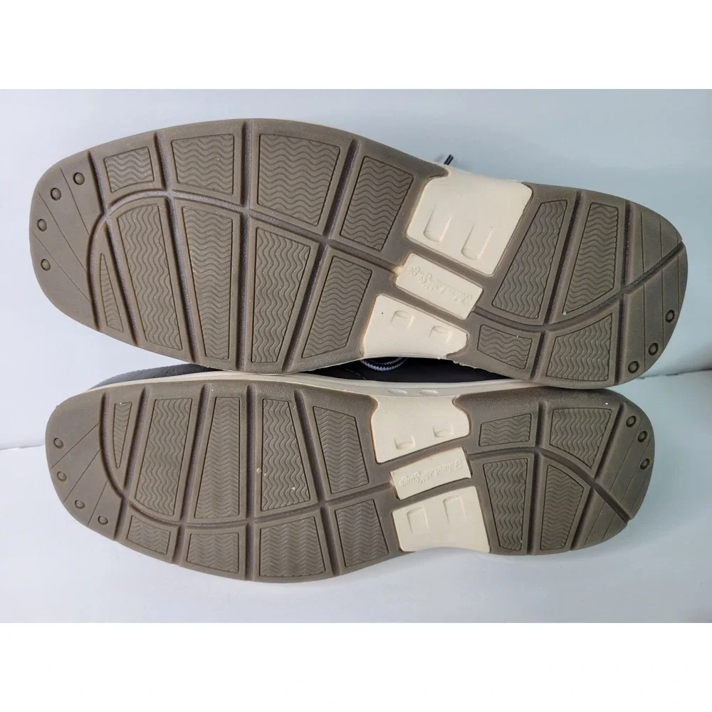 Deer Stags Mitch Grey Boat Shoes Men 10M Island Stags Memory Foam Loafers 23124‎
